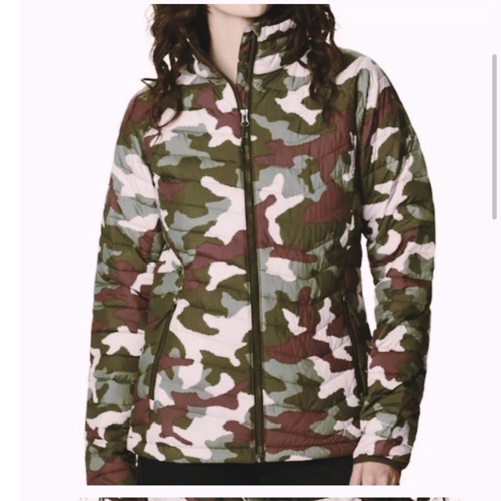 Camo Jacket Columbia Powder Lite Hooded Pink Green Camo Puffer
Jacket NWT XS - Picture 2 of 12